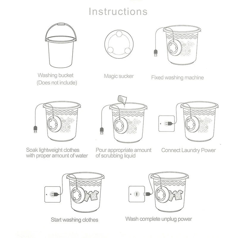 WashGo™ - Mini lavadora portatil