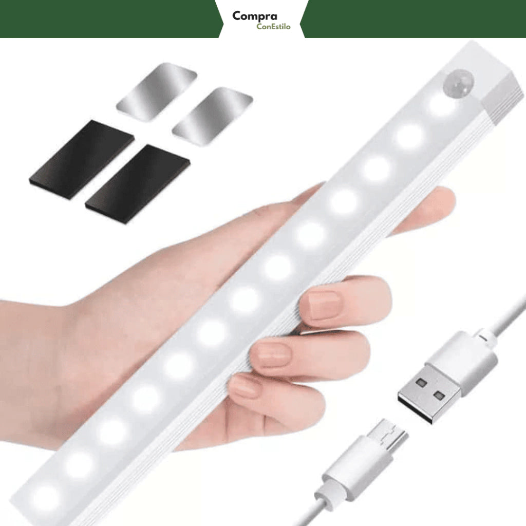 Luz Led Barra Con Sensor Movimiento 20cm