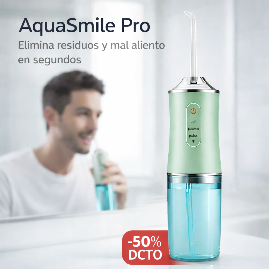 AquaSmile Pro - Elimina residuos y mal aliento en segundos