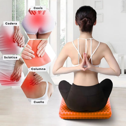 GelTherapy Pro™ - Apoyo diario para tu espalda al trabajar -  COJIN DE GEL FLEXIBLE