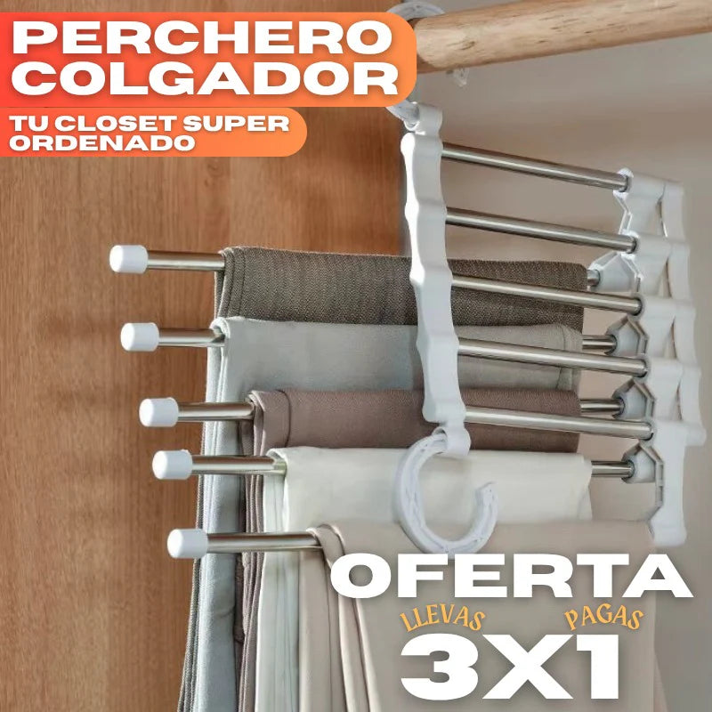 ClosetPro - Perchero Mágico Multi Percha X3
