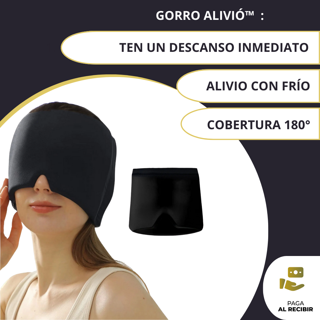 Gorro alivió™ - Gorro De Gel Alivio De Migraña y Dolor de Cabeza